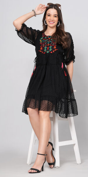 Black Embroidery Dresses