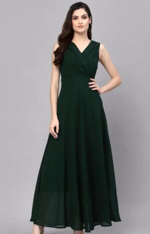 Green Long Dress For Womens